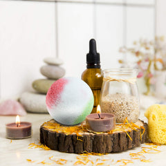 Nagaliving lemon aroma bath bomb for bright citrus notes.