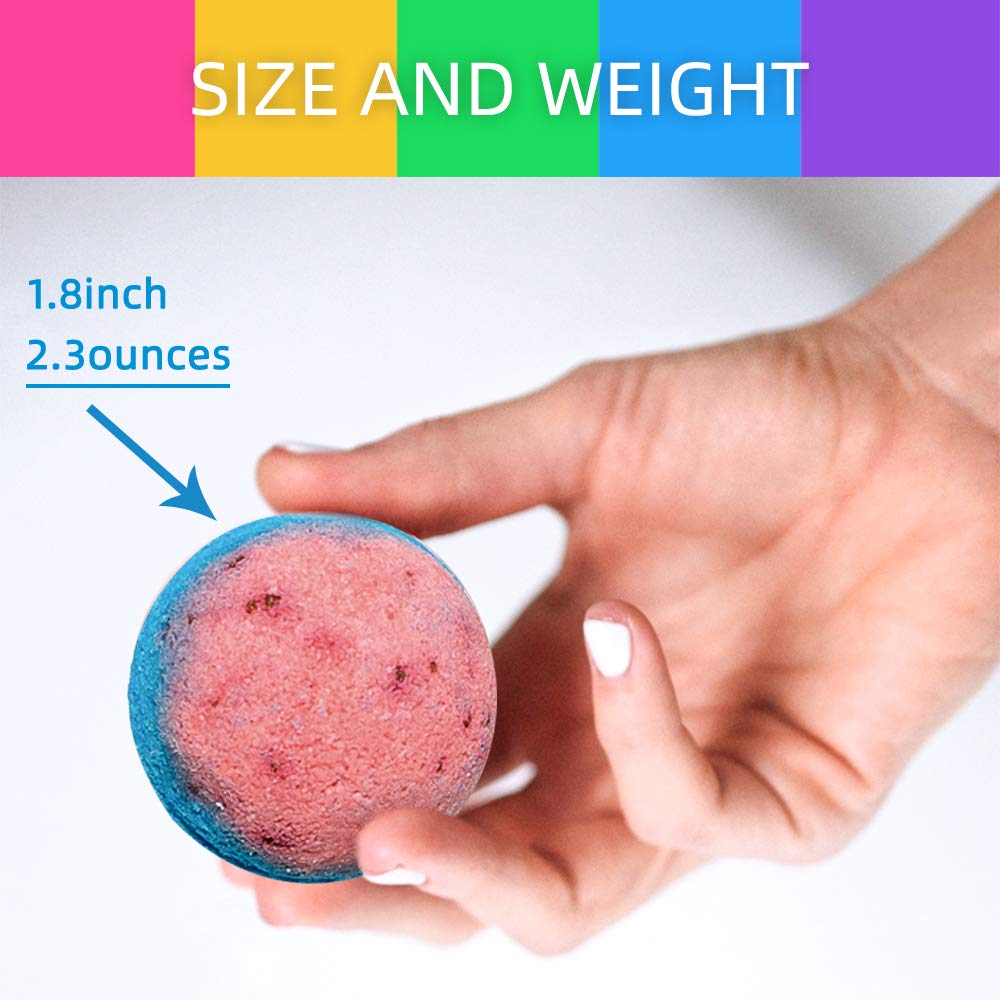 Nagaliving Bath Bomb Ocean Pearl mint aroma for cooling refresh and color bloom.