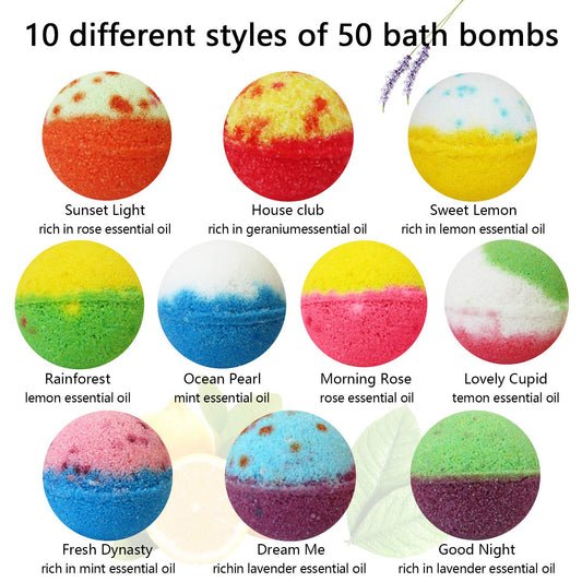 Nagaliving Bath Bomb Sunset Light rose aroma for mood uplifting bath.