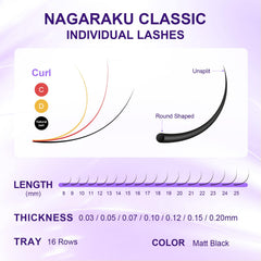 NAGARAKU professional lash set ready for salon use