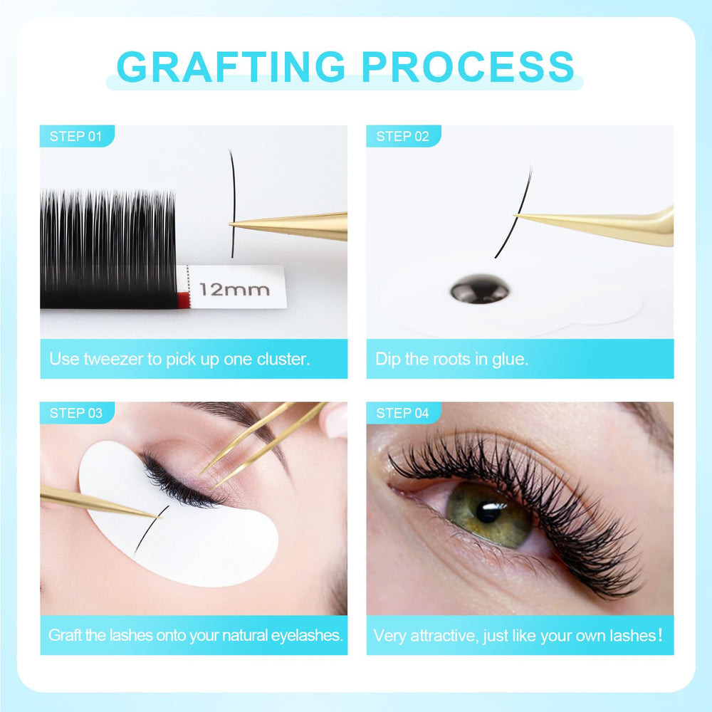 NAGARAKU durable ellipse lashes for longer wear with proper care.