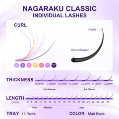 NAGARAKU easy-to-apply lashes designed for lash artists
