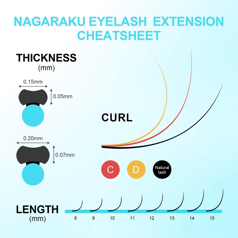 NAGARAKU heat-resistant lashes for reliable wear during salon sessions.