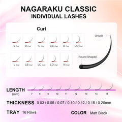 NAGARAKU premium PBT lashes offer soft texture for salons