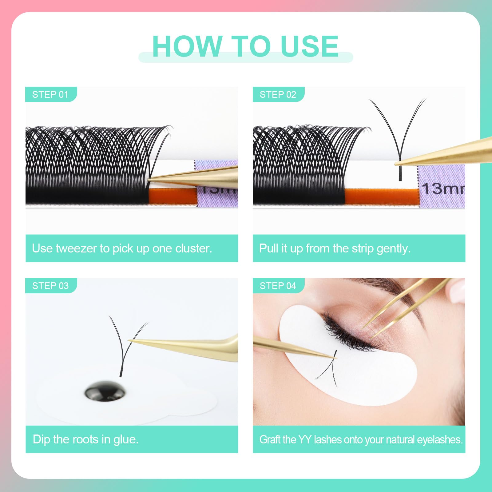 Nagaraku professional-grade lash extensions in convenient premade trays