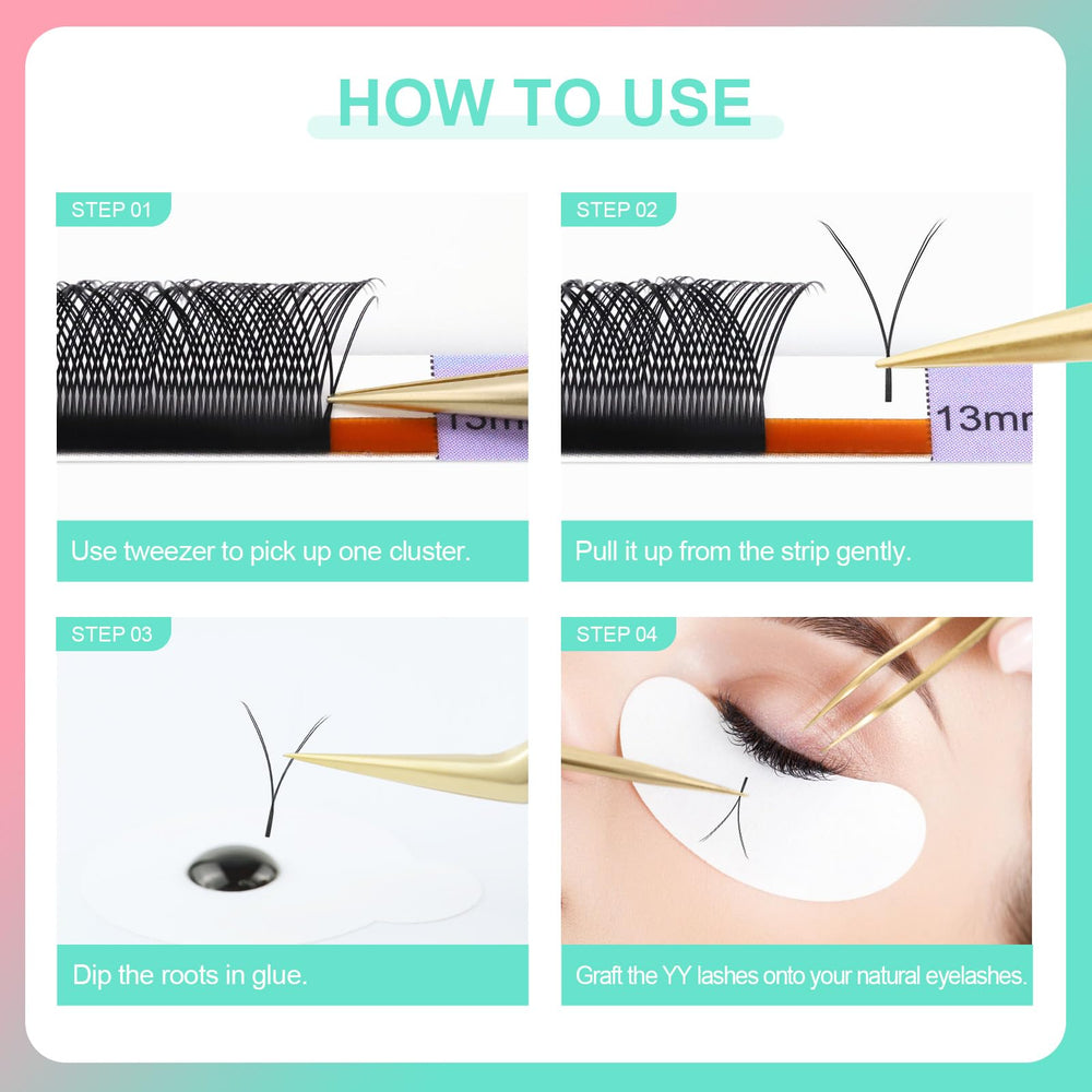 Nagaraku professional-grade lash extensions in convenient premade trays