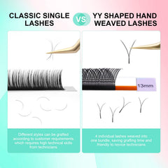 Nagaraku YY Lash 8-12mm length range for versatile styling.