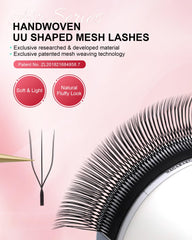 NAGARAKU 3D UU lashes display fluffy U-shape for natural-looking volume.