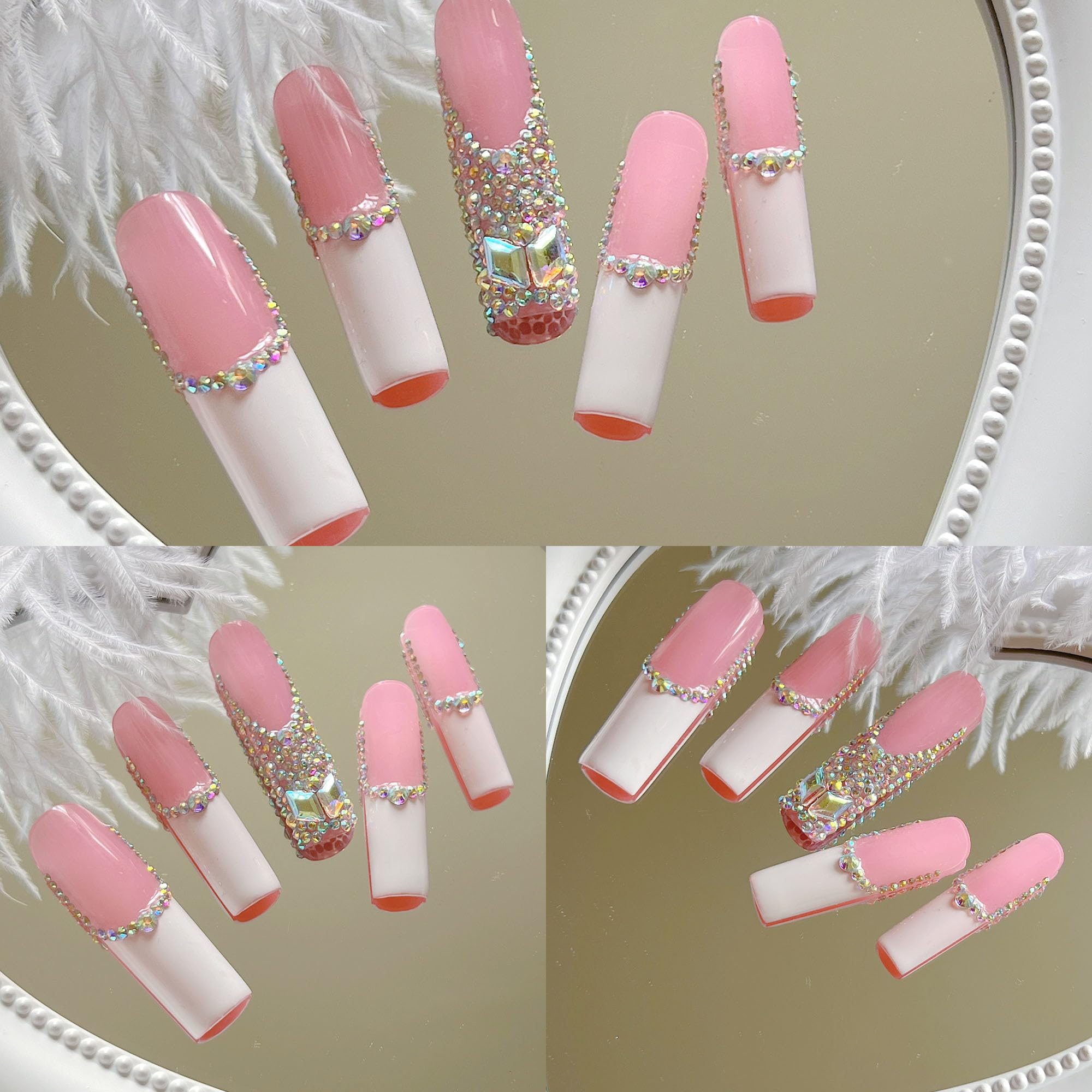 NAIL ANGEL ZJ-01 handmade press-on nails kit for quick glam