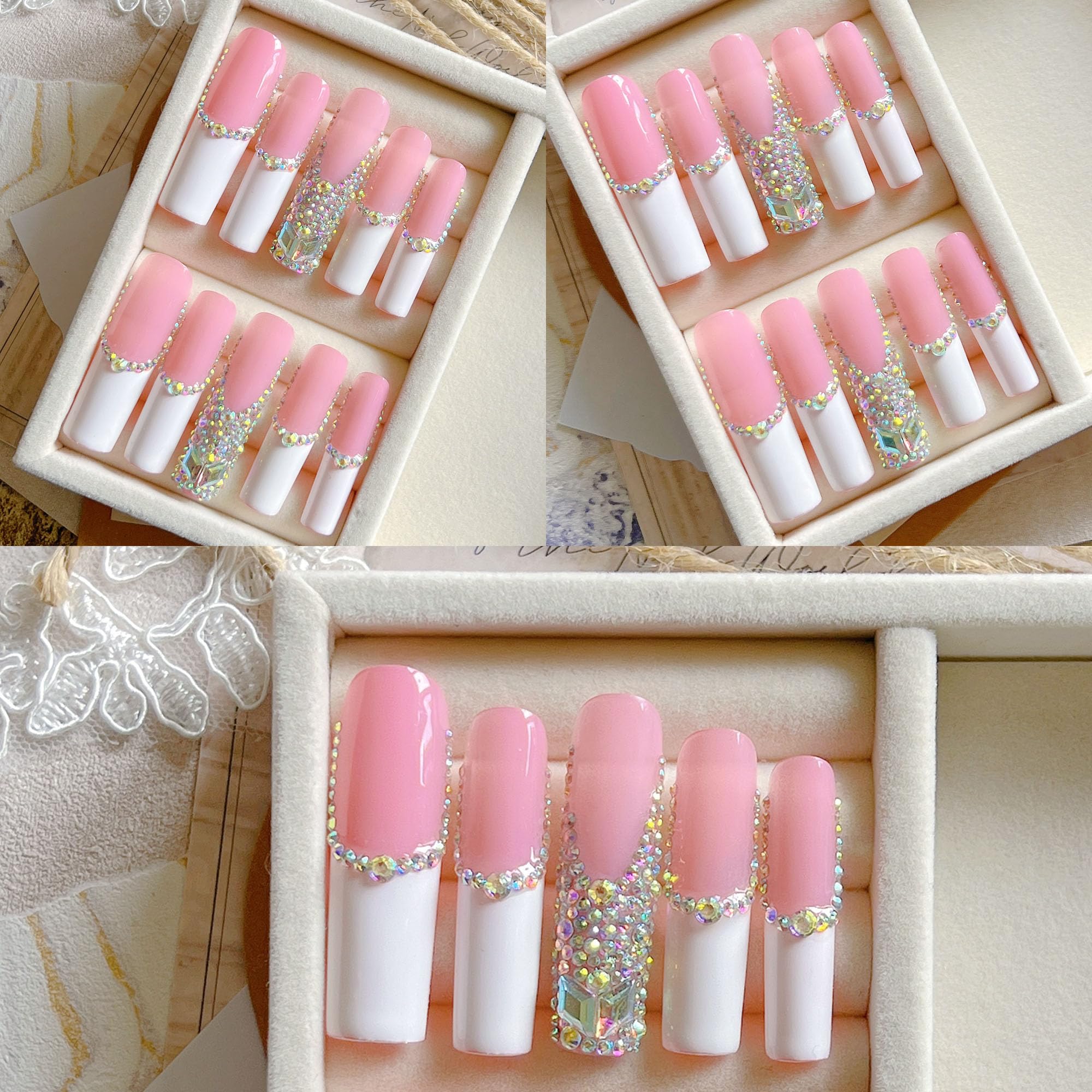 NAIL ANGEL ZJ-01 party nails glam for events and celebrations