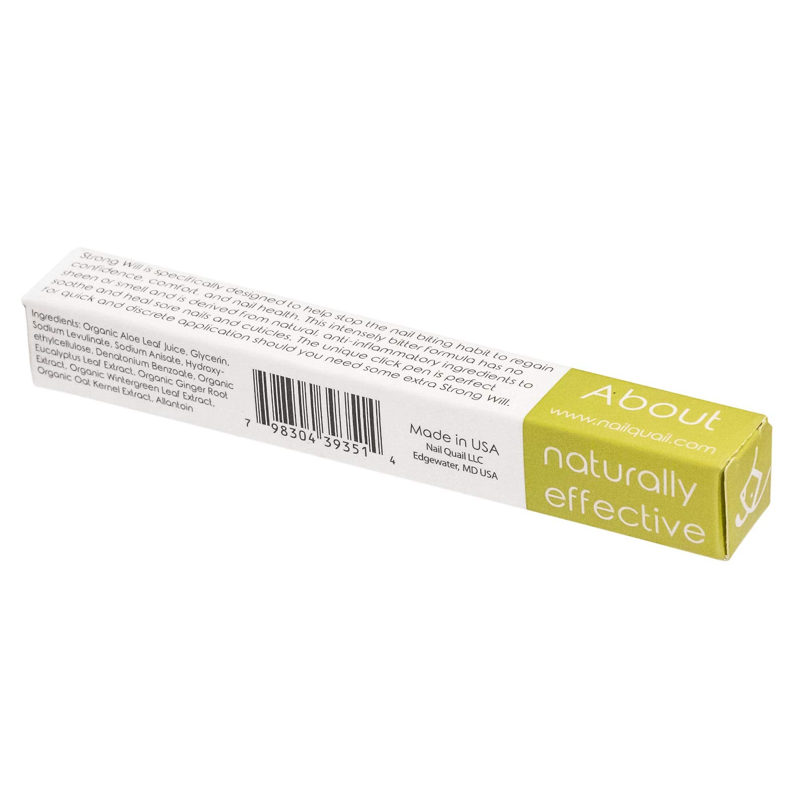 Nail Quail Strong Will cuticle and nail care use case.