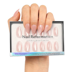 Nail Reformation Cat Eye press-on nails in short almond shape for quick, salon-style nails at home