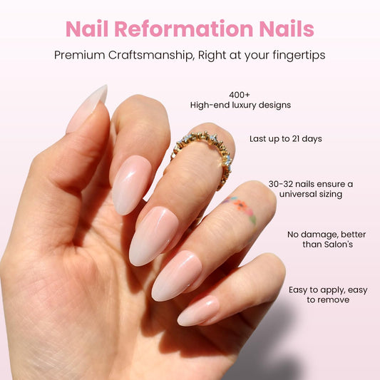 UV finish adds a glossy shine for long-lasting wear on tips