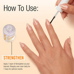 Nail Tek Formula 2 travel-size bottle ready for on-the-go nail care.
