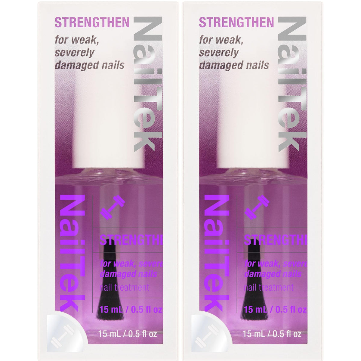 Nail Tek Formula 4 XTRA bottle with protein-enriched strengthener for weak nails.