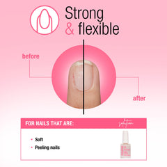 Nail Tek Ridge Filler 3 applied on a nail with improved surface smoothness