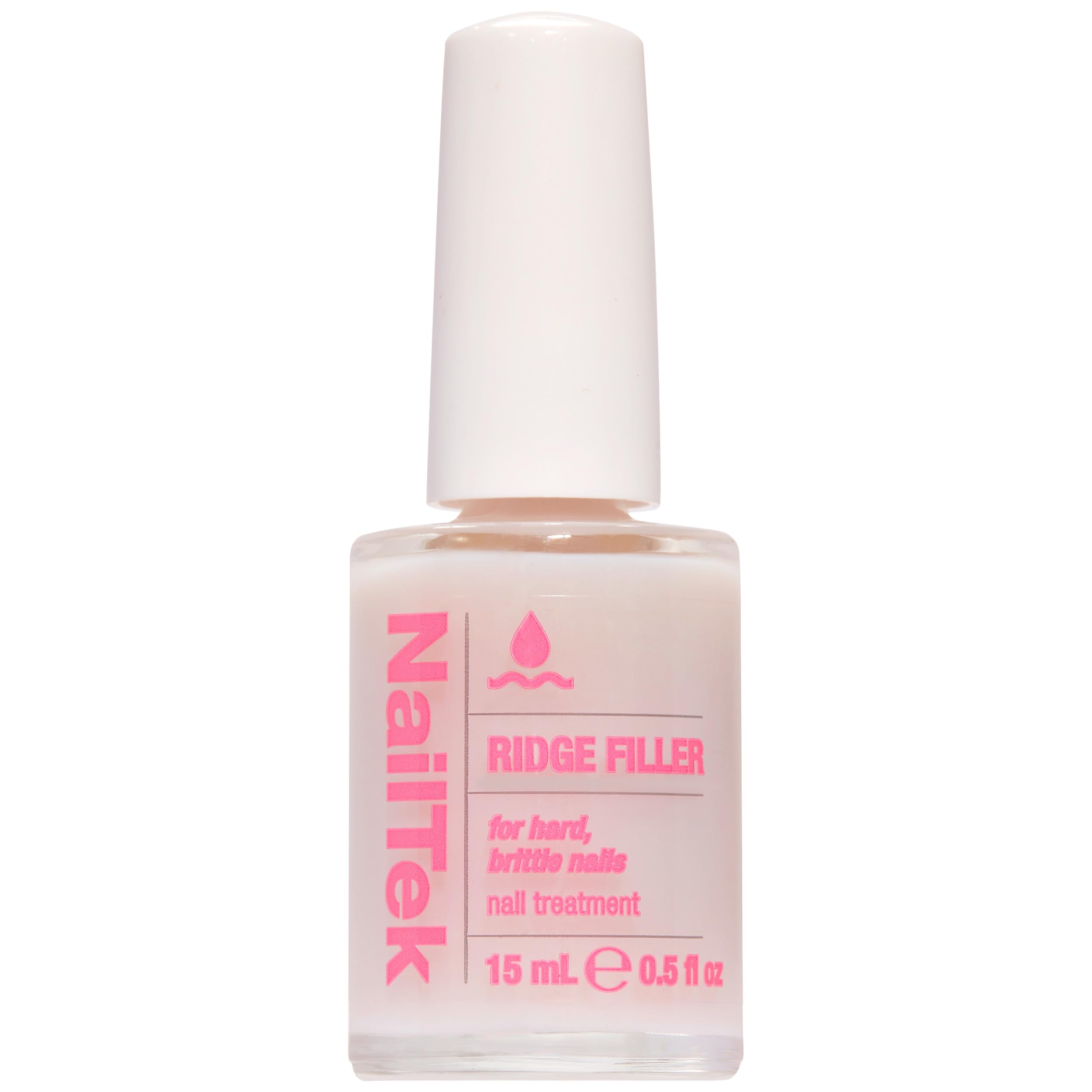 Nail Tek Ridge Filler 3 bottle front showing a clear ridge filler for smoother nails