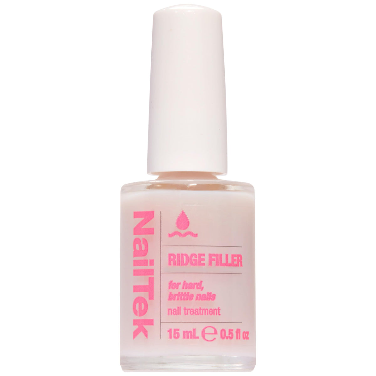 Nail Tek Ridge Filler 3 bottle front showing a clear ridge filler for smoother nails