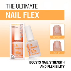 Nail Tek Ridge Filler Formula 2 nails after with smooth surface.