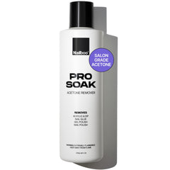 Nailboo 100% acetone remover bottle ready for fast polish removal.