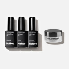 Nailboo base coat bottle shown for smooth adhesion and dependable foundation for at-home manicures
