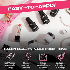 Nailboo Base Coat and Top Coat ready for smooth application.