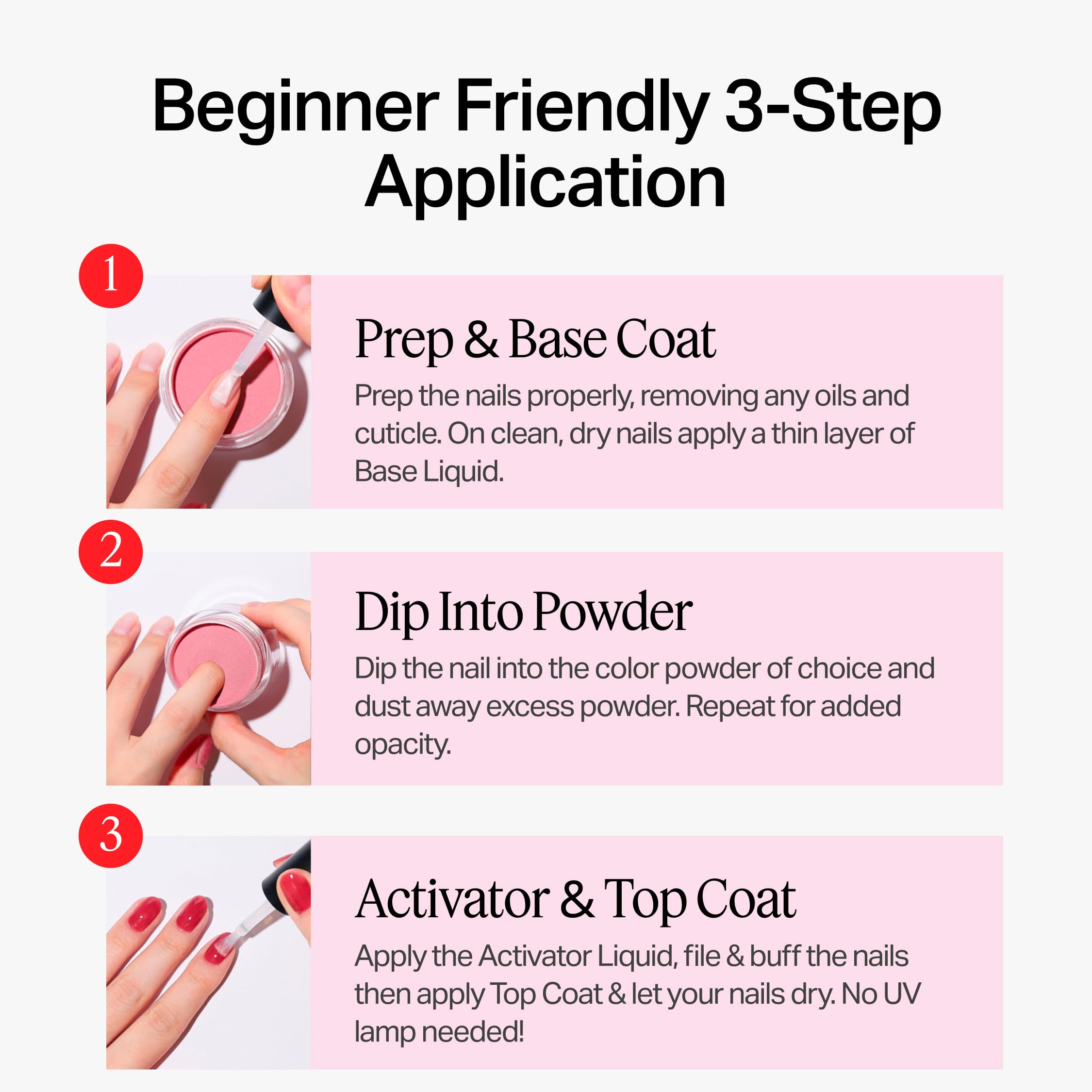Nailboo application tools displayed for an easy DIY manicure.