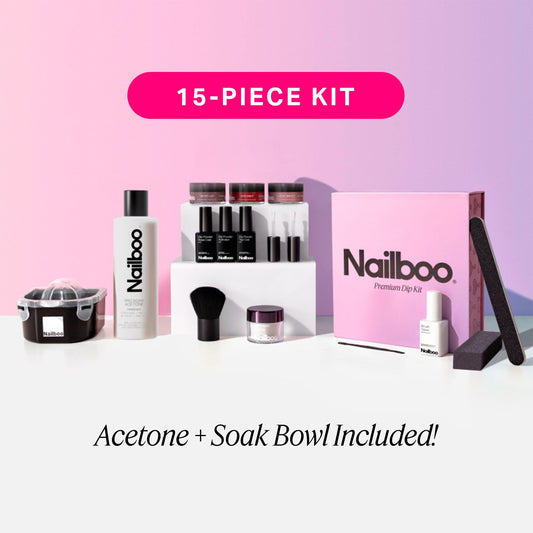 Nailboo Date Night dip powder delivers vibrant shade with durable, chip-resistant finish