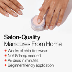 Nailboo dip liquids trio base activator top kit for easy DIY nails.