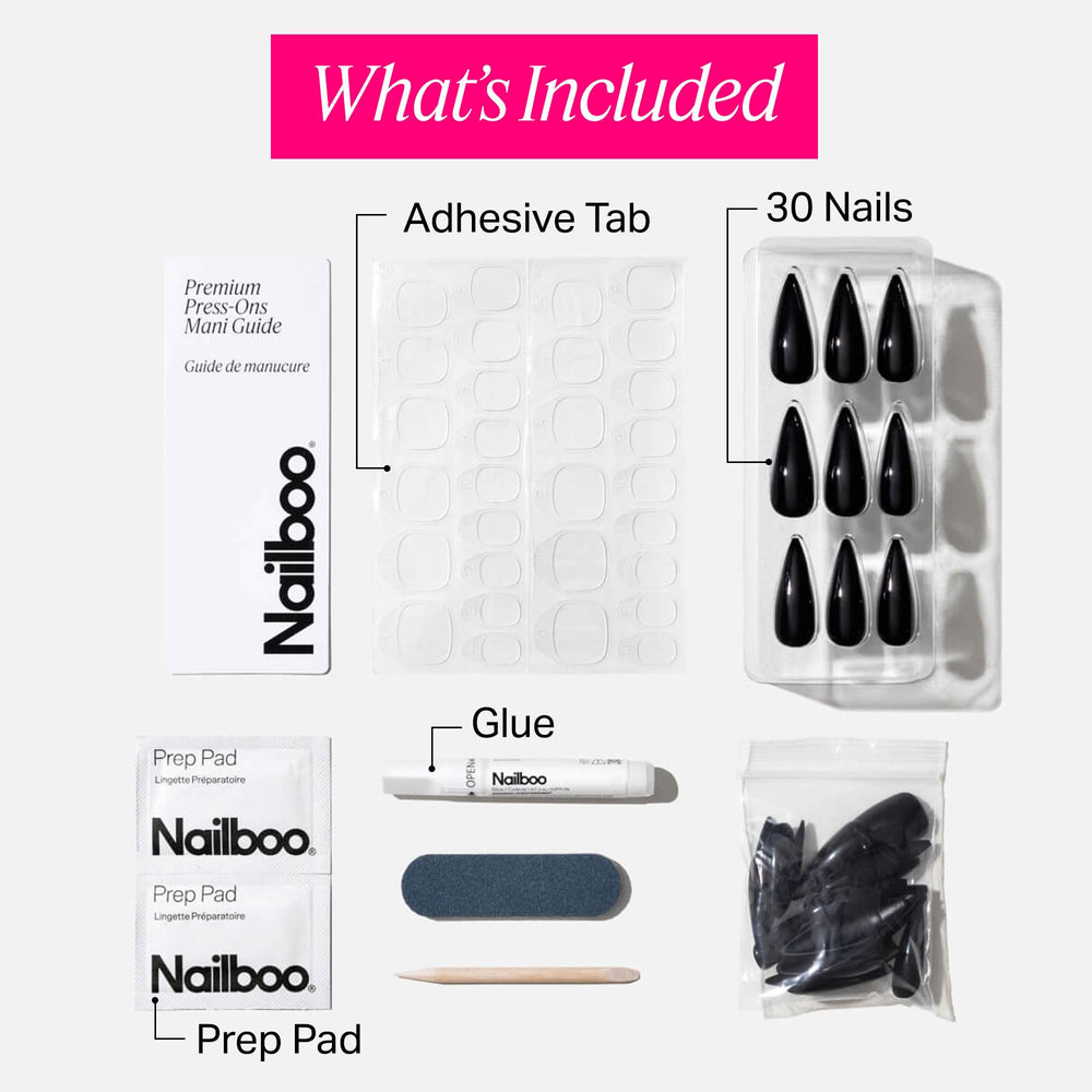 Nailboo nail file and prep pads for quick, mess-free nail prep.
