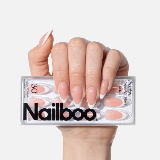 Nailboo press on nails with a salon-finish look for a quick at-home manicure.