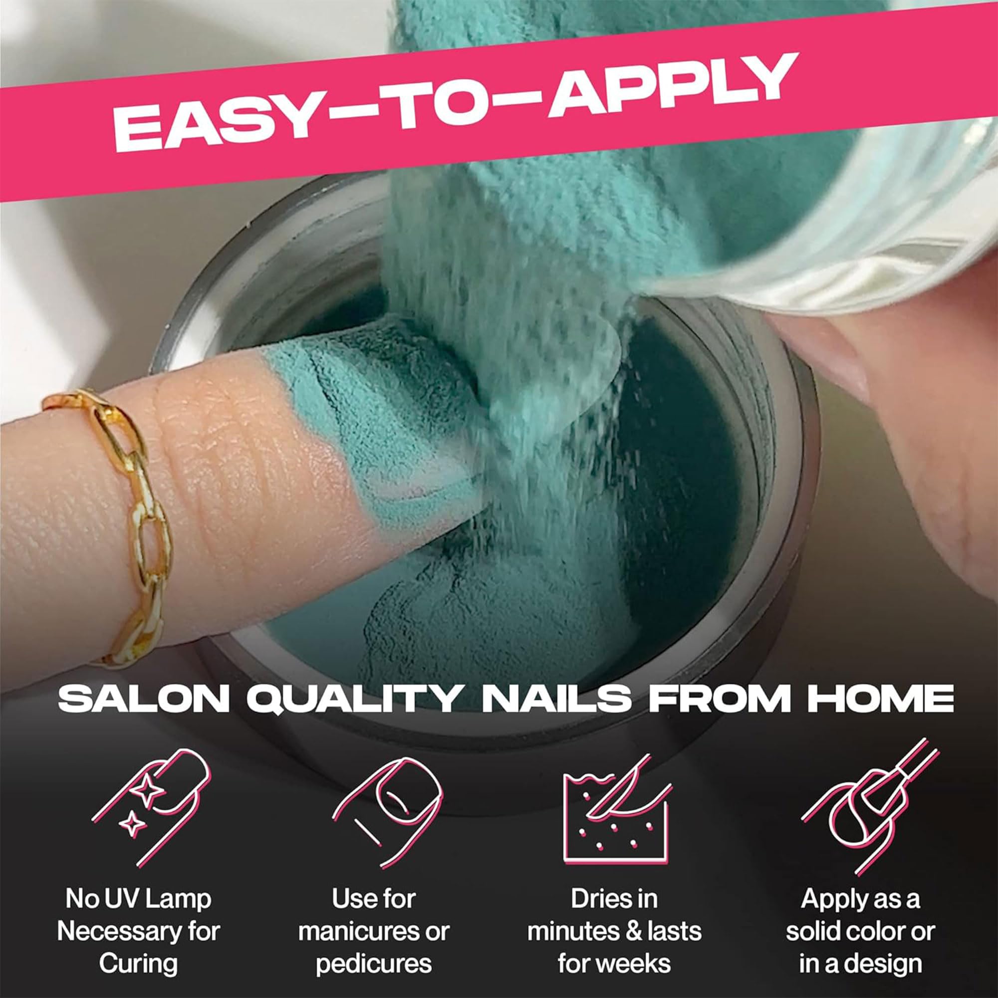 Nailboo Soda Glam finished nails with vibrant color and glassy top coat.