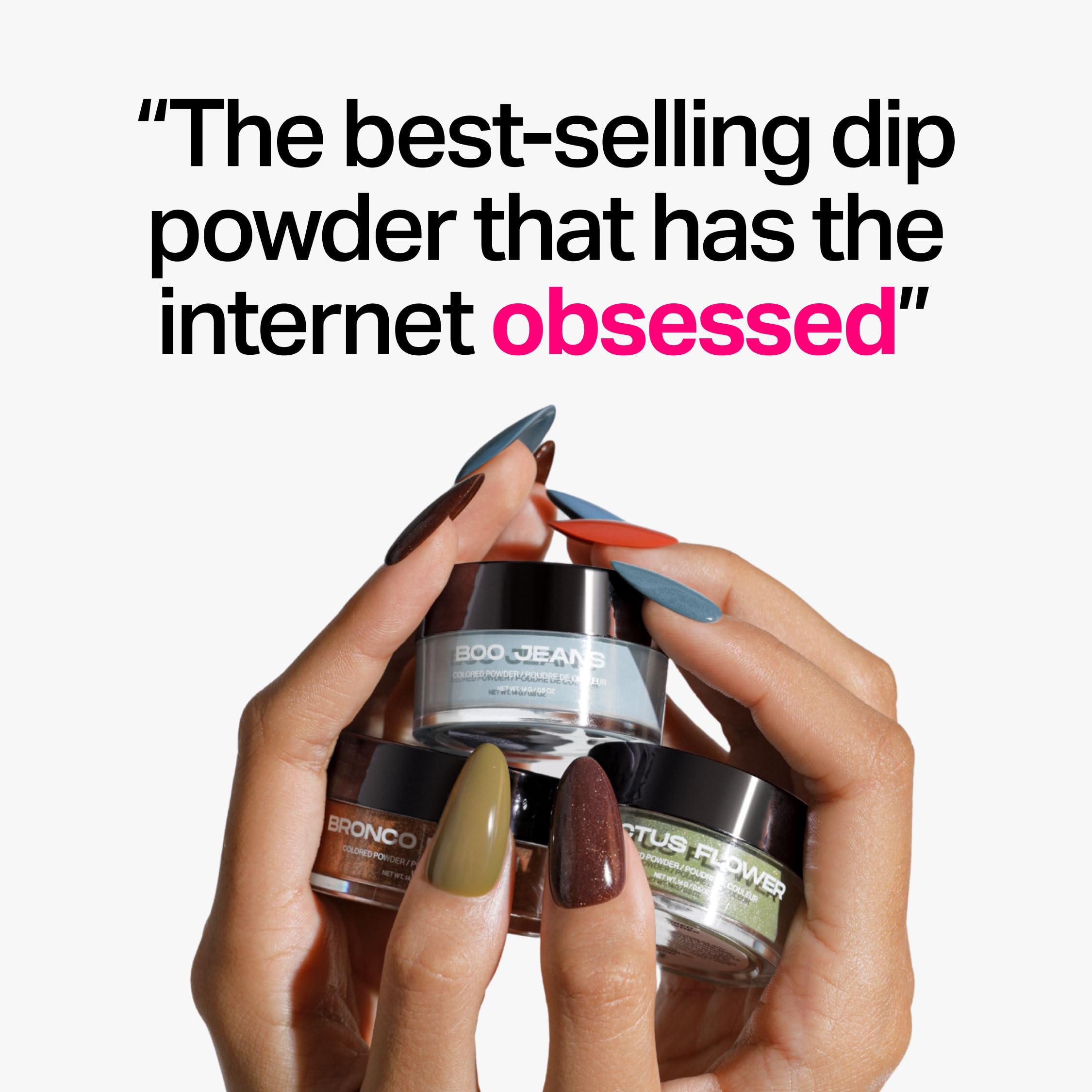 Nailboo vegan cruelty-free dip powder ideal for pro and home use.