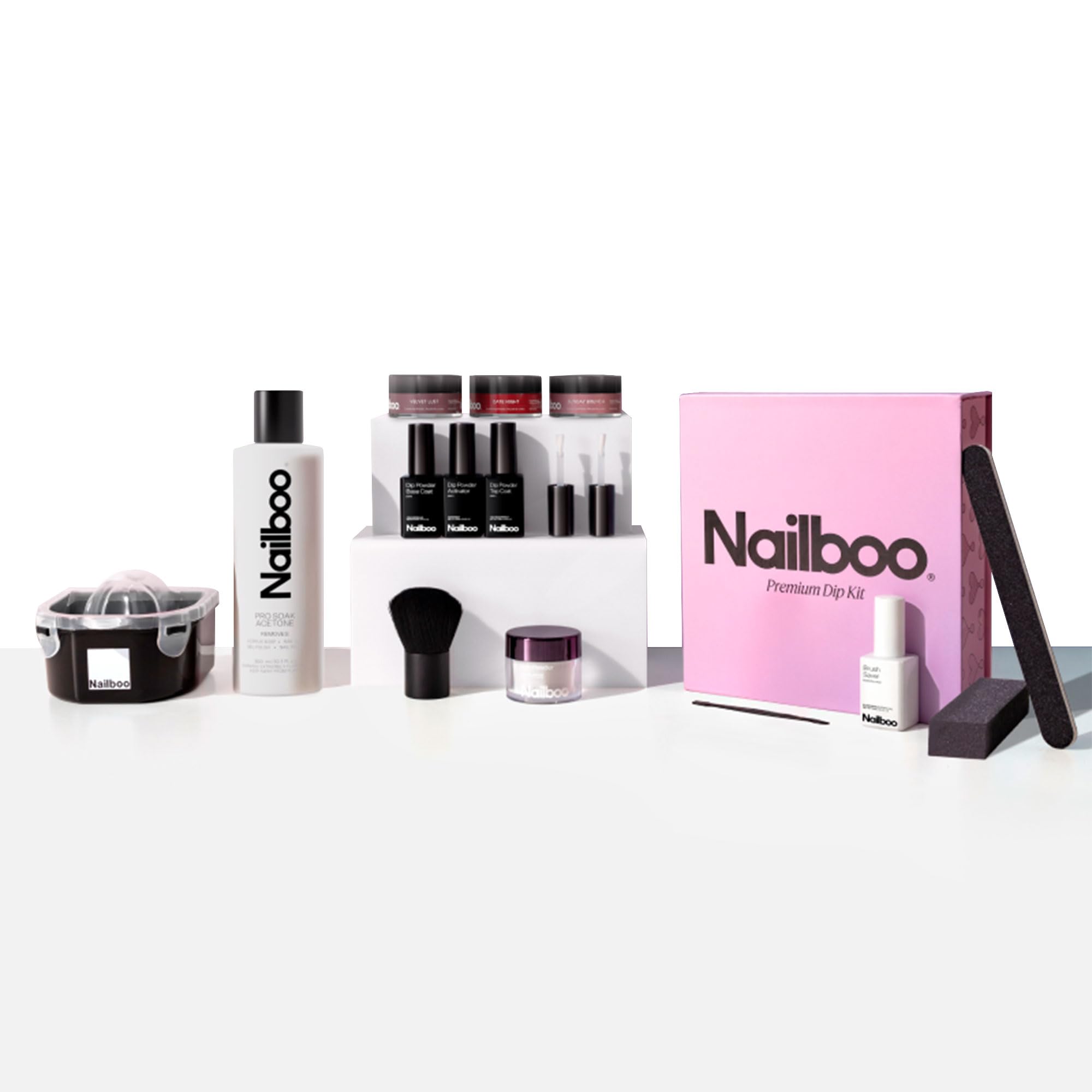 Nailboo Velvet Lust dip powder for long-lasting color and nail strength