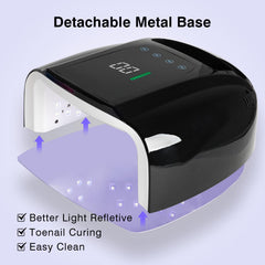 42-LED array in the NailFace lamp delivers deep, even curing.