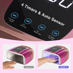 NailFace 96W detachable mirror base ready for at-home pedicures.
