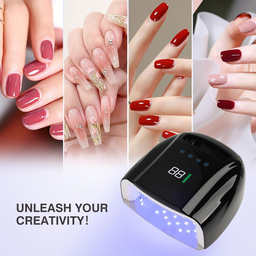Detachable mirror base on NailFace lamp for precise pedicures.