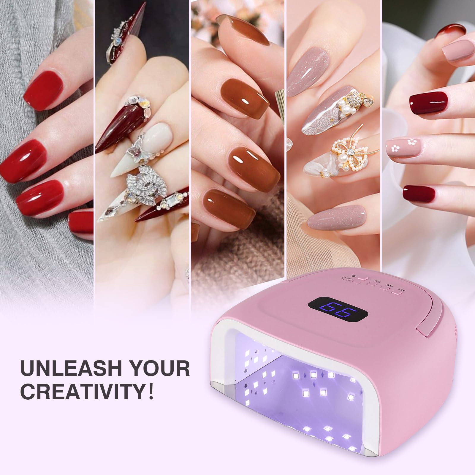 NailFace portable design supports professional results at home, salon, or travel.