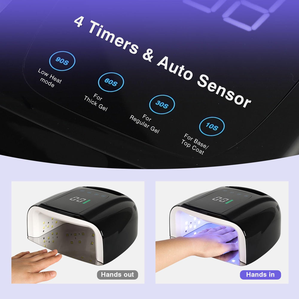 NailFace smart-sensor LED nail light ready for easy use.