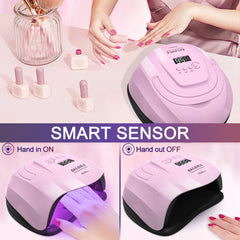 NAILGIRLS 268W lamp with infrared sensor for hands-in use.