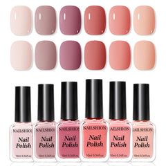 Nailshion 6 colors set swatches show versatile year-round options