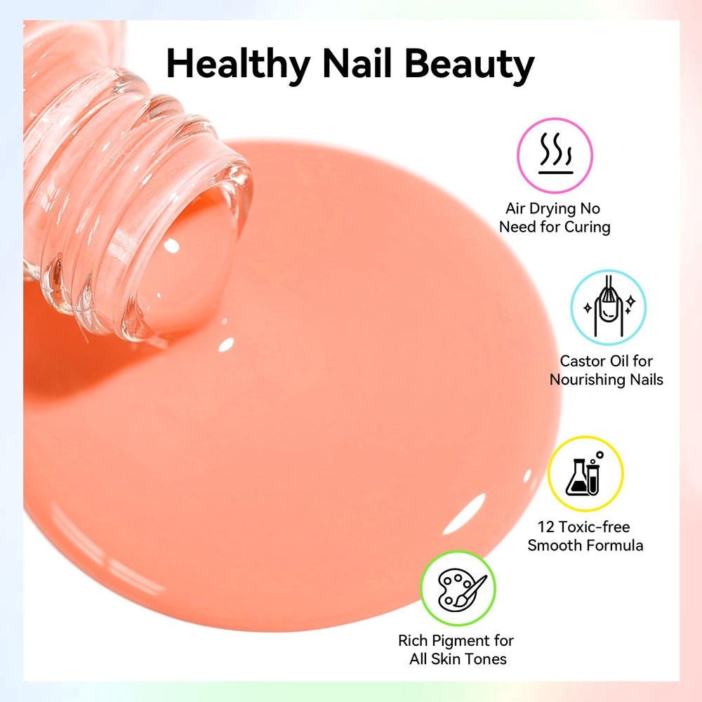 Nailshion base coat guards nails and enhances color longevity.