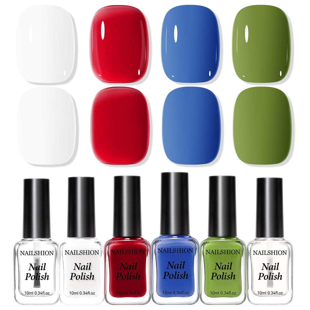 Nailshion Classic Set white bottle for a clean base shade in versatile looks.