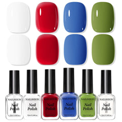 Nailshion Classic Set white bottle for a clean base shade in versatile looks.