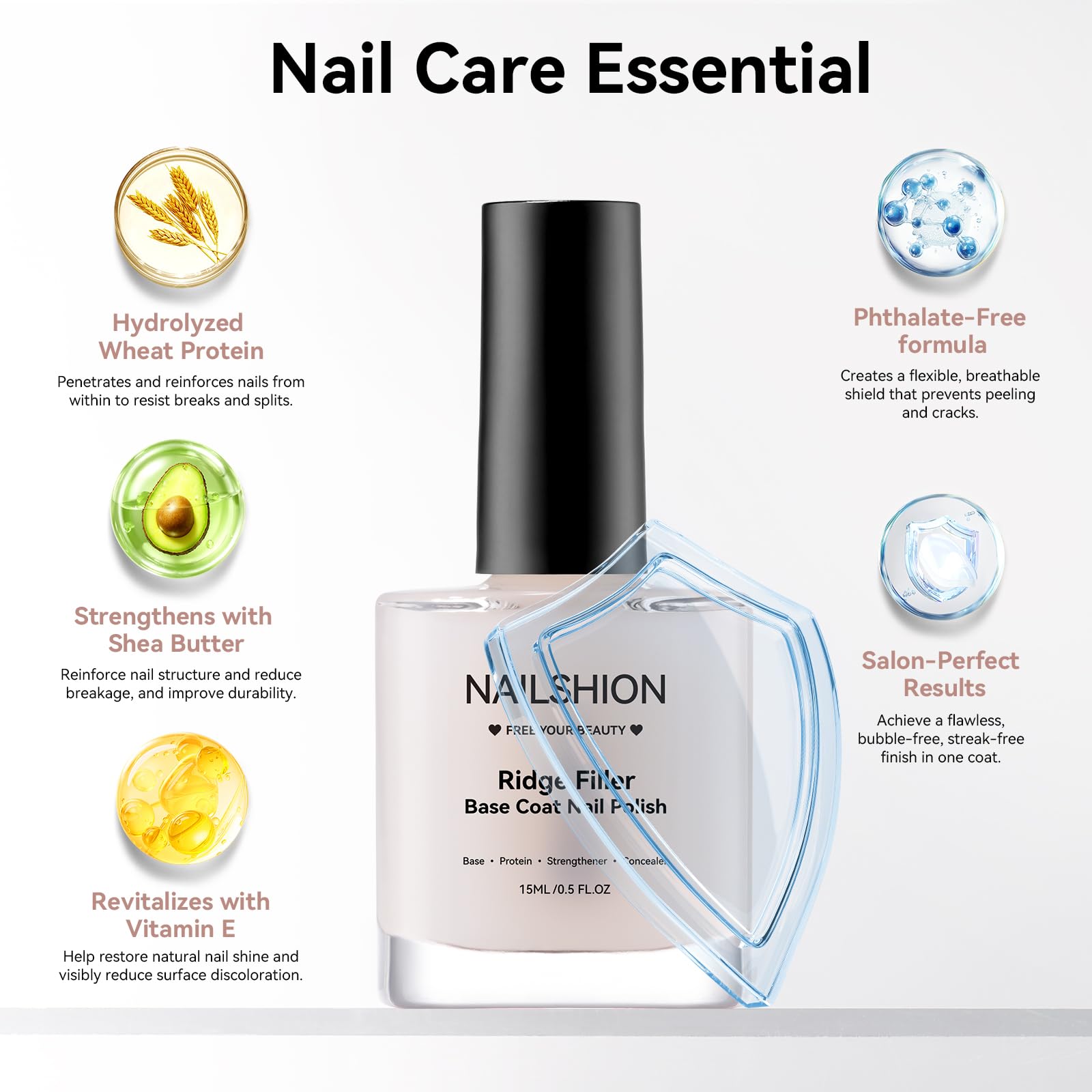 Nailshion hydrolyzed wheat protein ingredient highlights nail nourishment