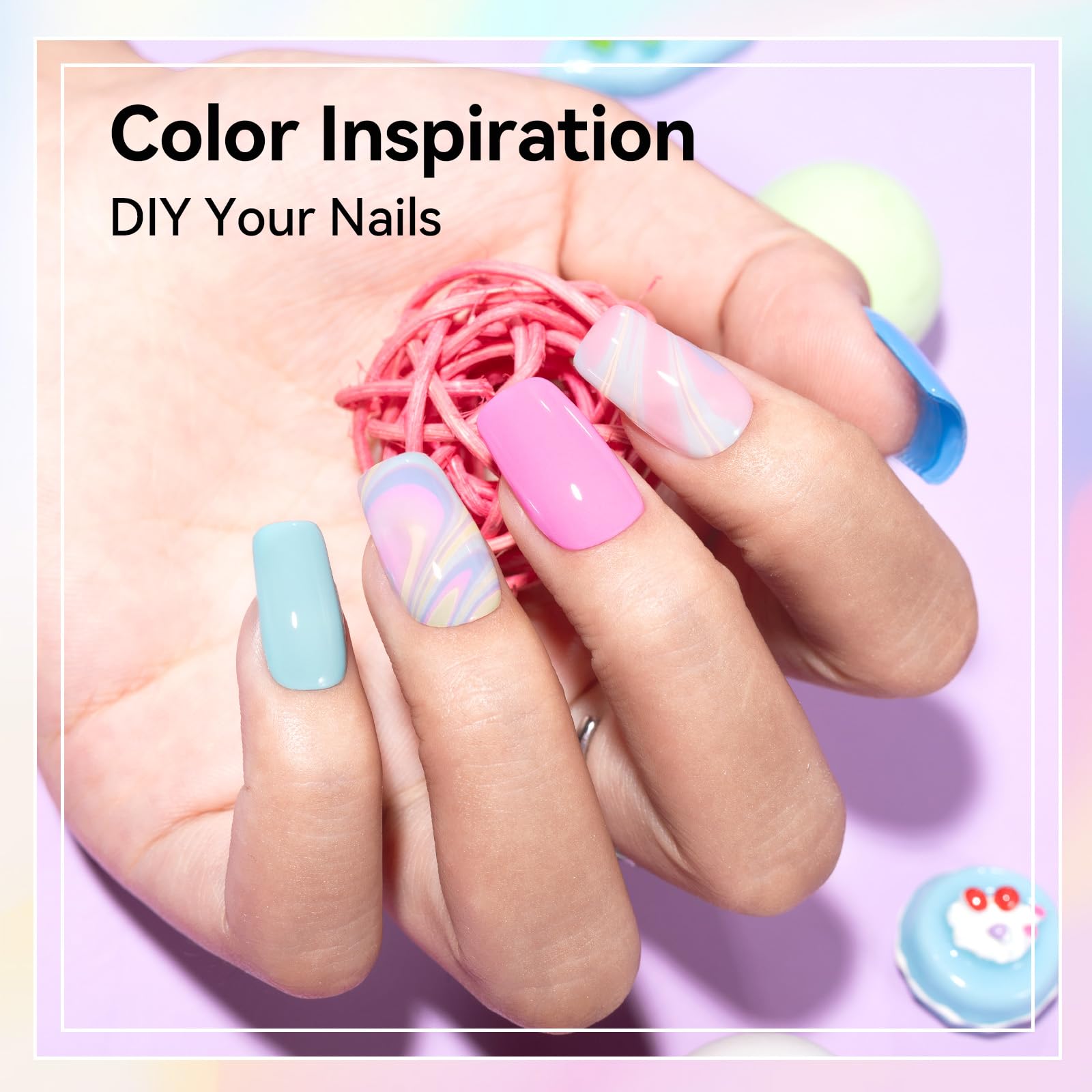 Nailshion mint shade for fresh nails and easy layering.