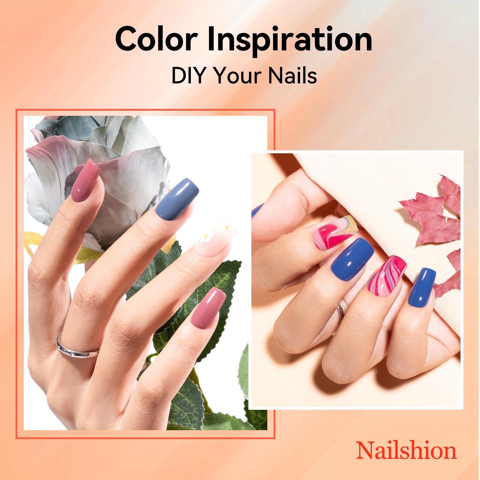 Nailshion dry-time icon highlights 60-second air dry.