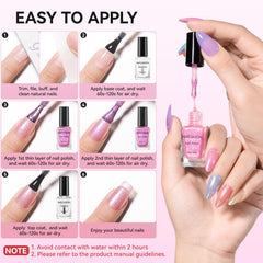 Premium gift box presentation for Nailshion Quick Air Dry Nail Polish set