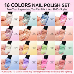 Nailshion Quick Air Dry Nail Polish solid jelly shades for versatile styles