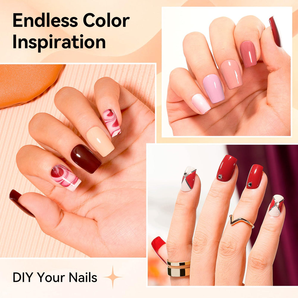 Nailshion rapid-dry formula delivers a fast manicure in minutes.